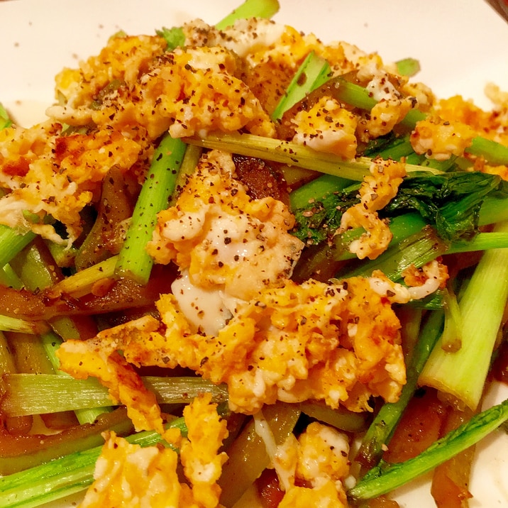 かぶの葉とピーマンの卵炒め レシピ 作り方 By Ciciino 楽天レシピ